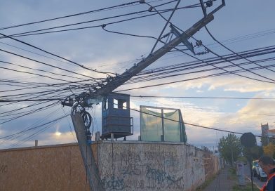 CGE reporta más de 2.600 postes chocados y 10 accidentes diarios al tercer trimestre del año